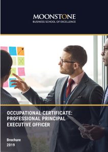 Occupation Certificate: Professional Principal Executive Officer Brochure 2019